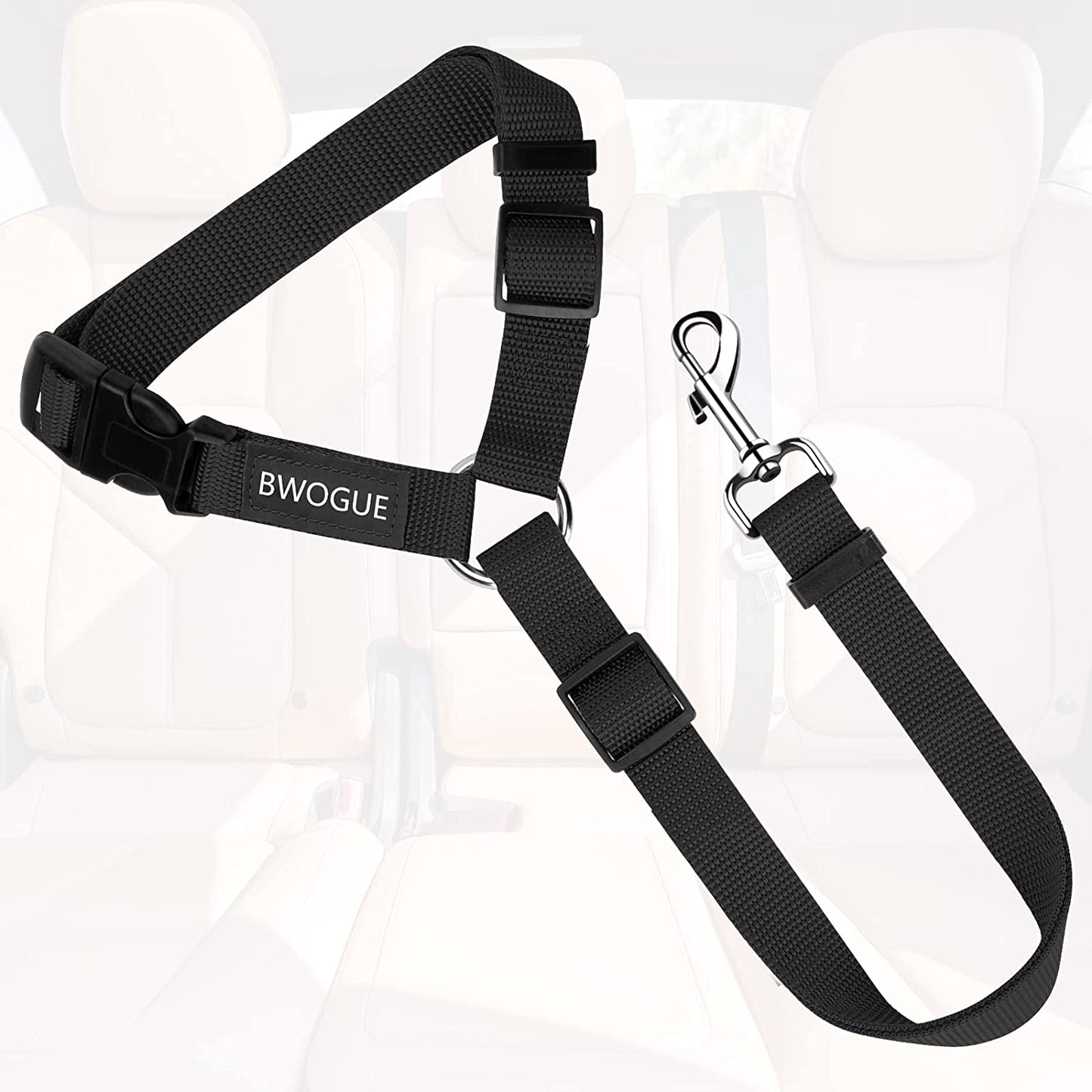 Ultimate Dog Seat Belt for Safe Car Travel - Adjustable 18-30 inches, Dual Functionality as Leash, Perfect for Dogs and Cats